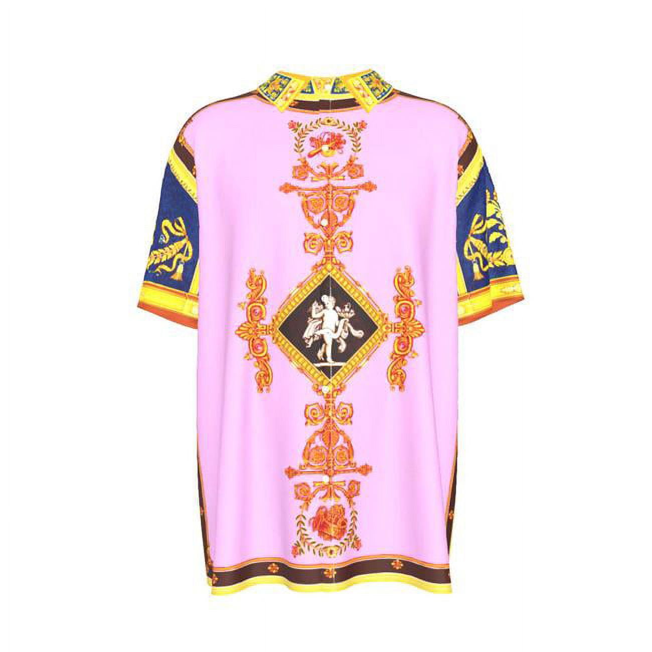 Petes Pretty Pink Prize Short Sleeve Button Shirts - Large