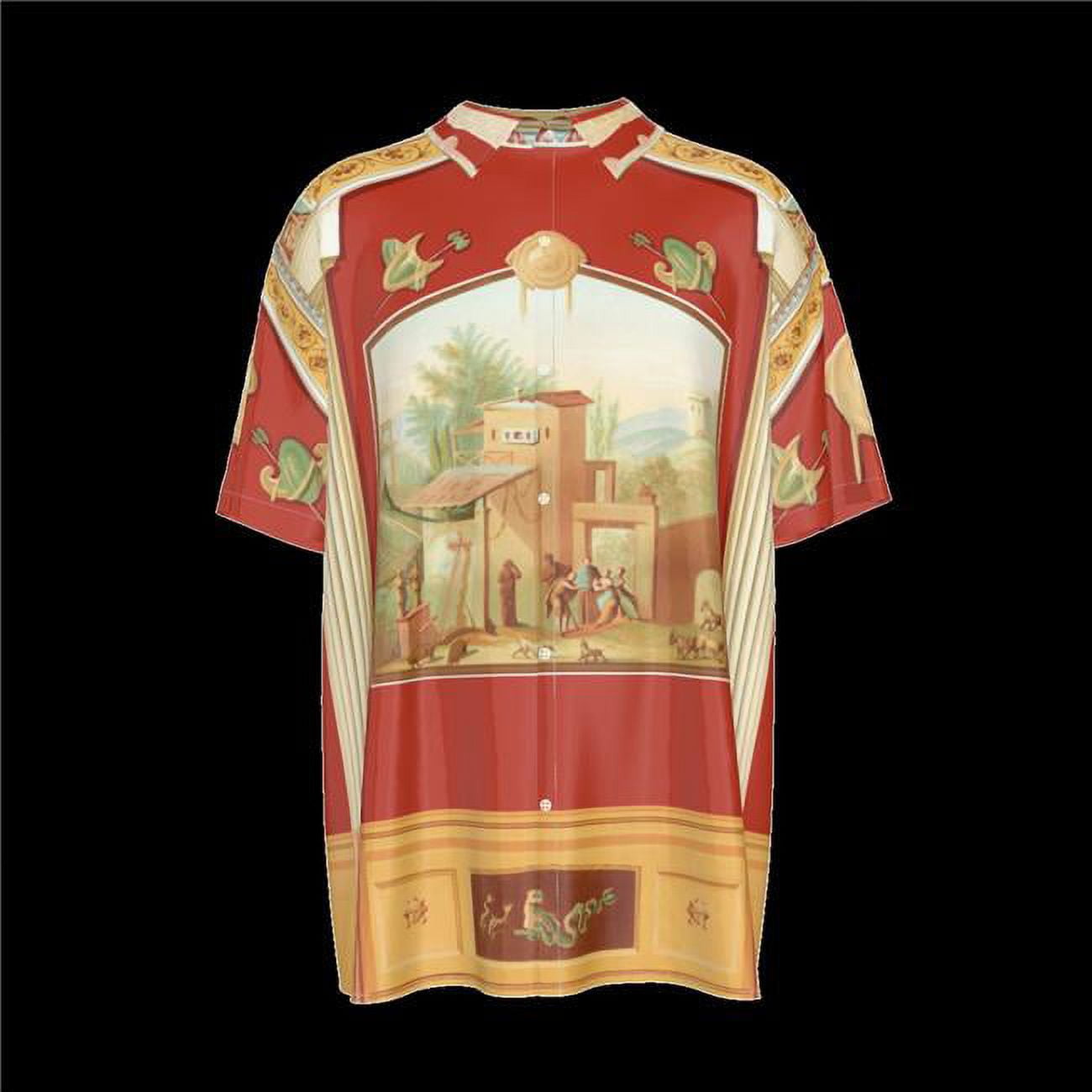 Rubys Red Room Short Sleeve Button Shirts - 5XL