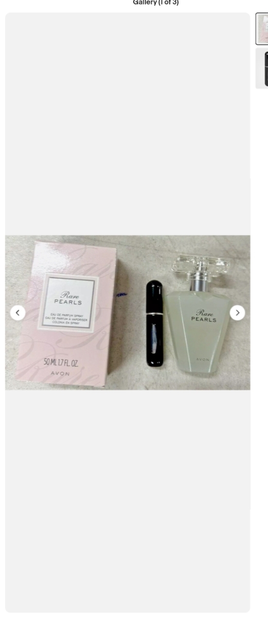 Picture of Avon RARE 129 Avon RARE PEARLS of 1.7oz Women Perfume WITH Travel Spray