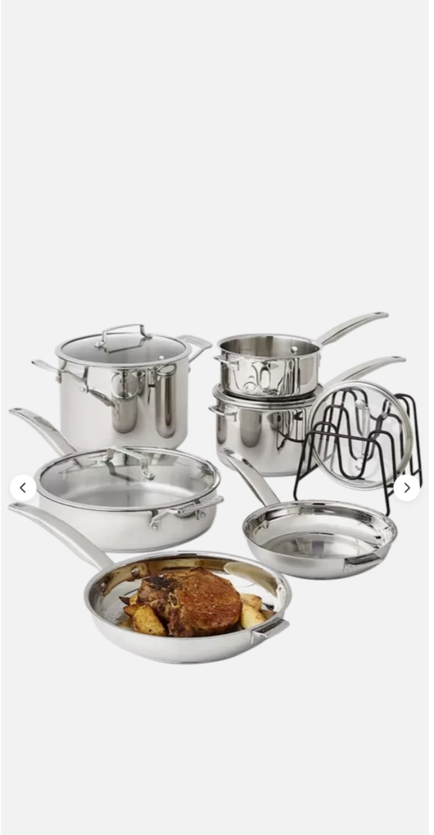 Picture of Cuisinart 196 Cuisinart 11-Piece Smartnest Stainless Steel Cookware Set