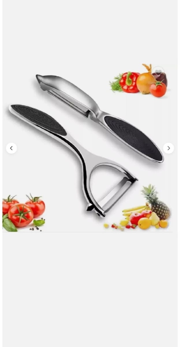 Picture of TIKA 297 2 Stainless Steel Vegetable & Fruit Peeler Set - Non-Slip Handle Potato Peeler