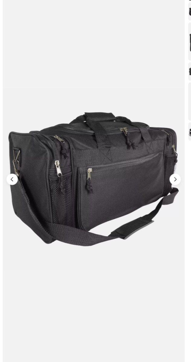 Picture of DALIX 314 DALIX   Duffle Bag Sports Duffel Bag in Black Gym Bag