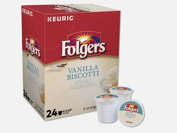 Picture of Folgers COFF Folgers Coffee K-Cups (24/Box) Vanilla Biscotti