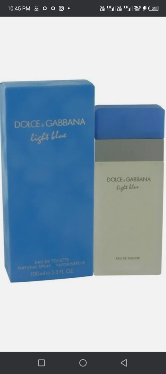 026  Light Blue 3.3oz / 3.4oz Women's Eau de Toilette Spray -  Dolce & Gabbana