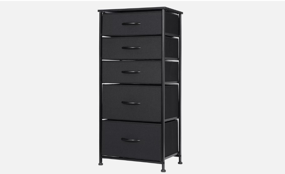 050 Dresser for Bedroom Fabric Vertical Storage Tower Chest Organizer Unit 5 Drawers -  212 Main