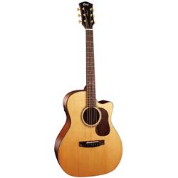 GOLDA6-U Torrefied Gold A6 Grand Auditorium Electric Acoustic CE ATV Guitar, Natural -  Cort Guitars