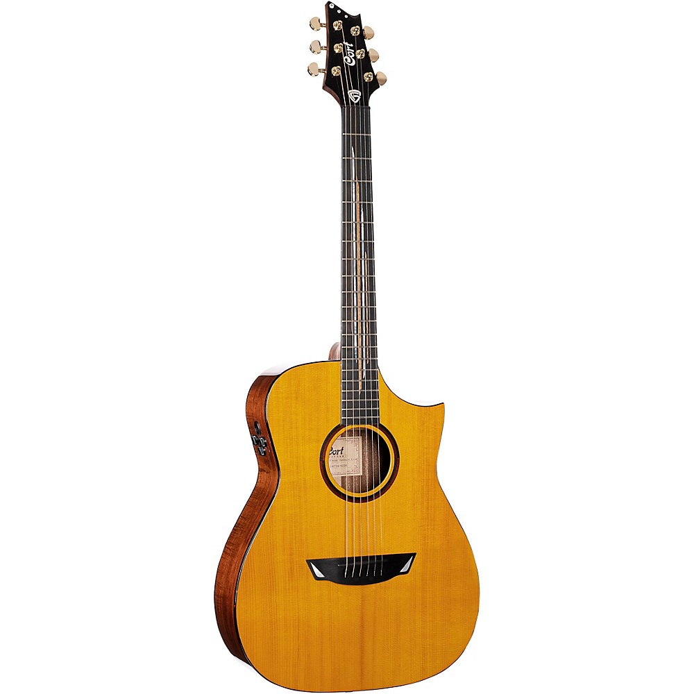 Picture of Cort Guitars LUXEII-U FW Luxe II Frank Gambale Signature Series Acoustic Electric Guitar with Case&#44; Natural