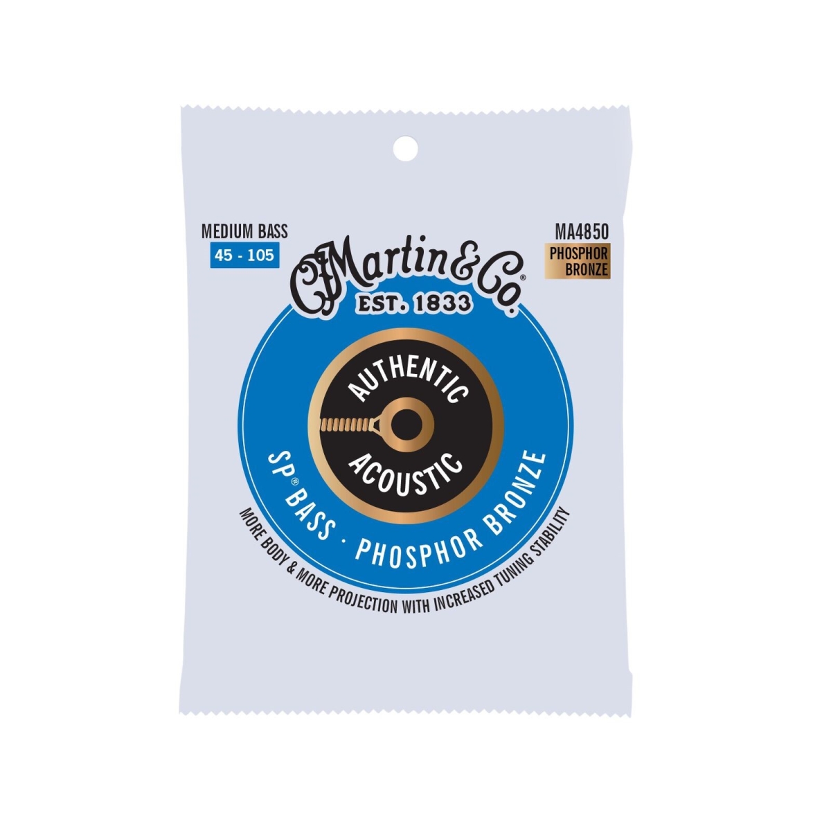 41Y19MA4850-U 45-105 Gauge Authentic Acoustic SP Medium Bass Strings