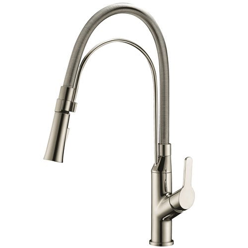 Picture of Dawn AB50 3364BN Dawn Single-Lever Pull-Out Kitchen Faucet, Brushed Nickel