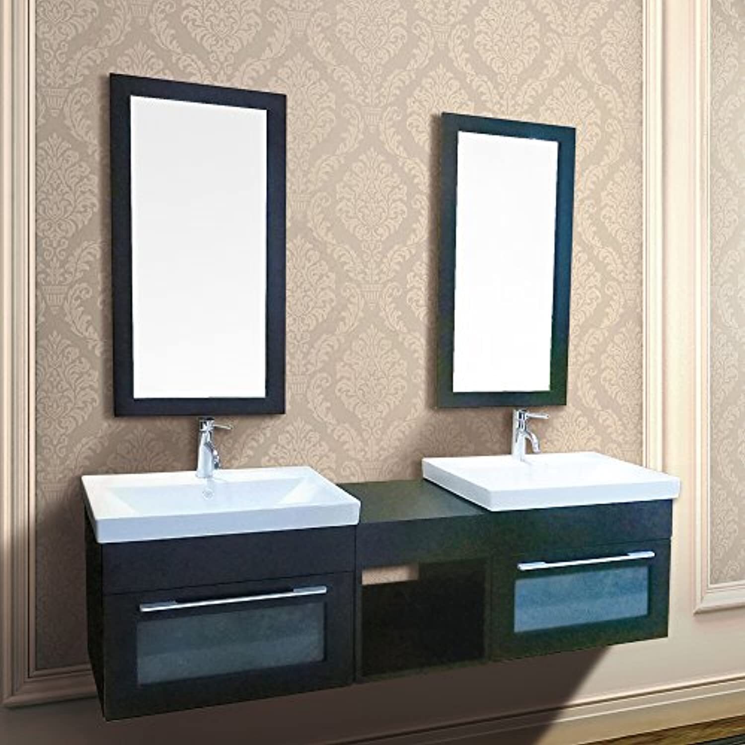 Plywood with Matt Black Finished Frame Mirror