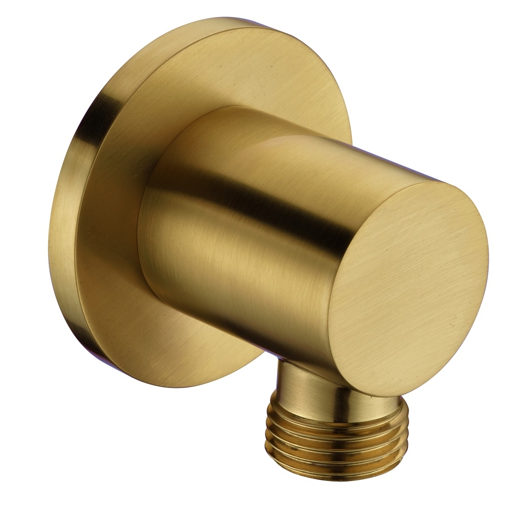 WCTR50800 Shower wall supply elbow, Matte Gold (Round)