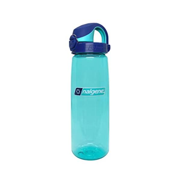 Picture of Nalgene 348753 24 oz On-The-Fly Sustain Bottle Blue Aqua with Blue Aqua Cap