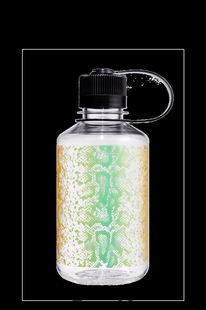 Picture of Nalgene 348809 16 oz Narrow Mouth Sustain Animal Prints Snake Bottle - Clear