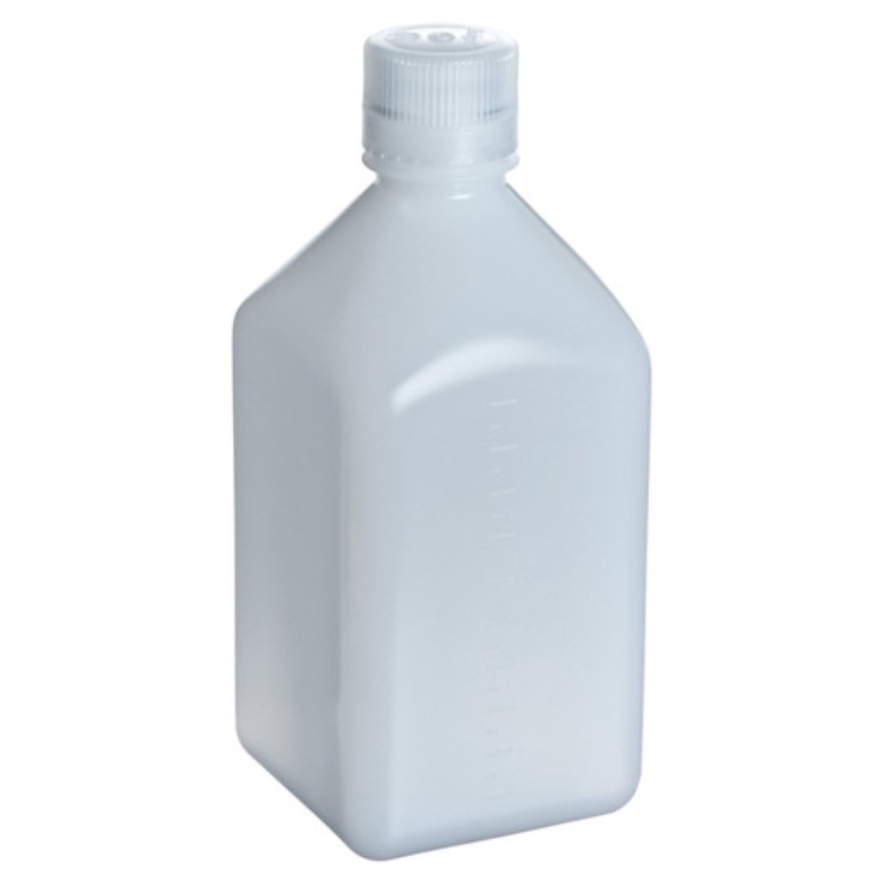Picture of Nalgene 347943 16 oz Narrow Mouth HDPE Square Bottle