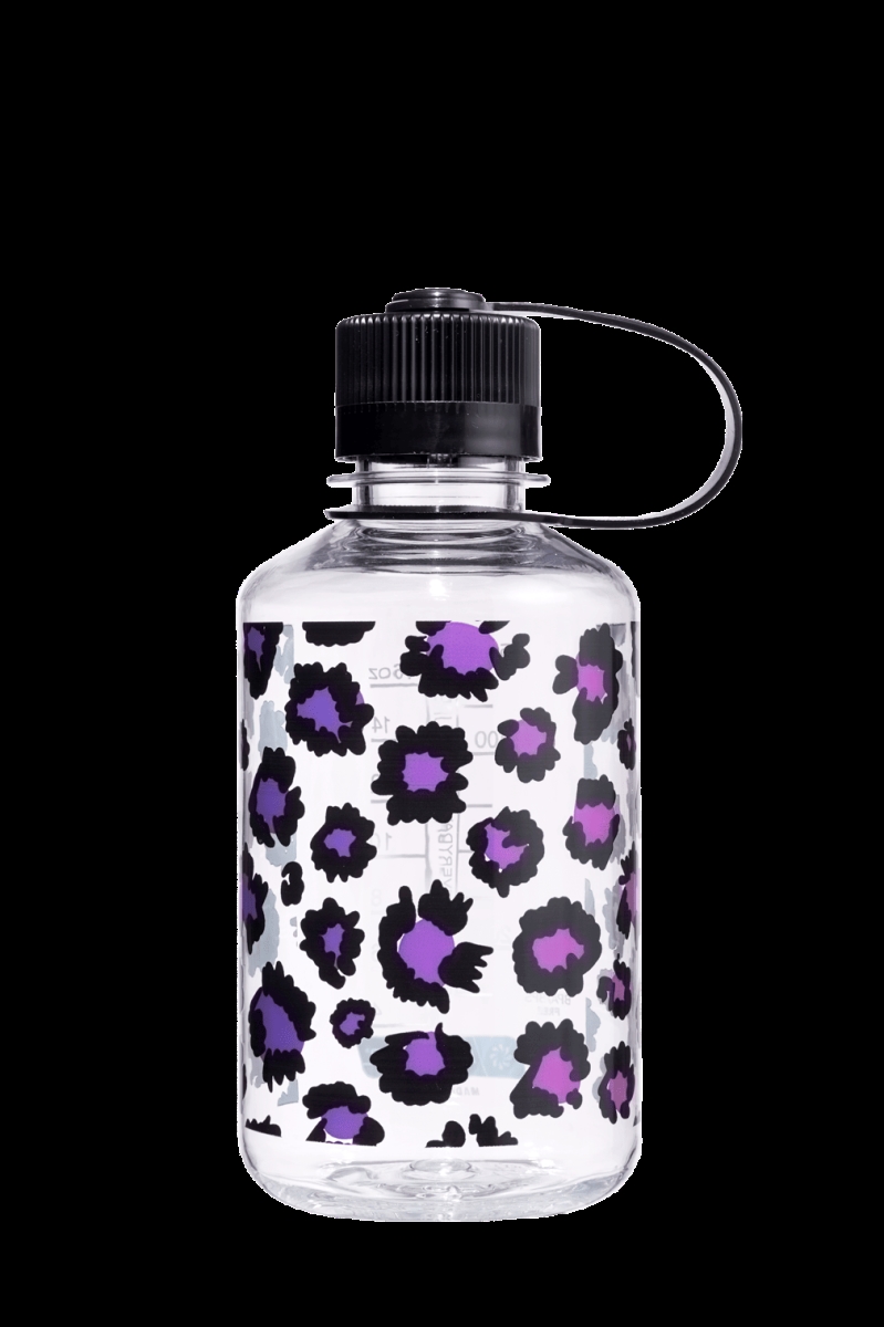 Picture of Nalgene 348807 16 oz Narrow Mouth Sustain Animal Prints Cheetah Bottle - Clear