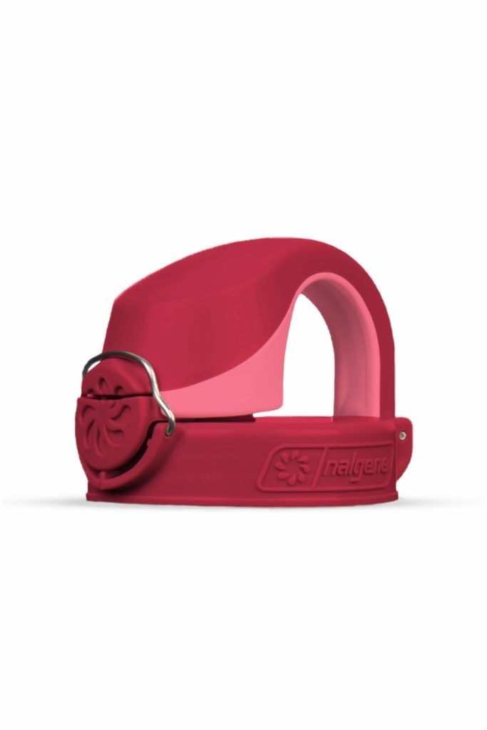 Picture of Nalgene 347464 63 mm On-The-Fly Replacement Cap - Beet Red