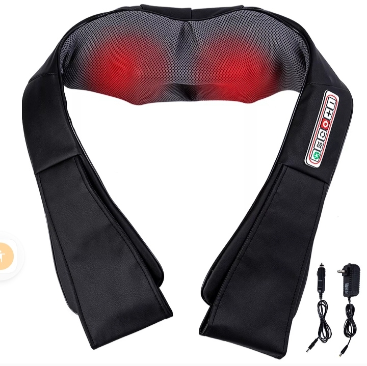 Picture of Shiatsu 9018836 Shiatsu Neck & Back Massager with Heat Deep Kneading Massage Pillow for Shoulder