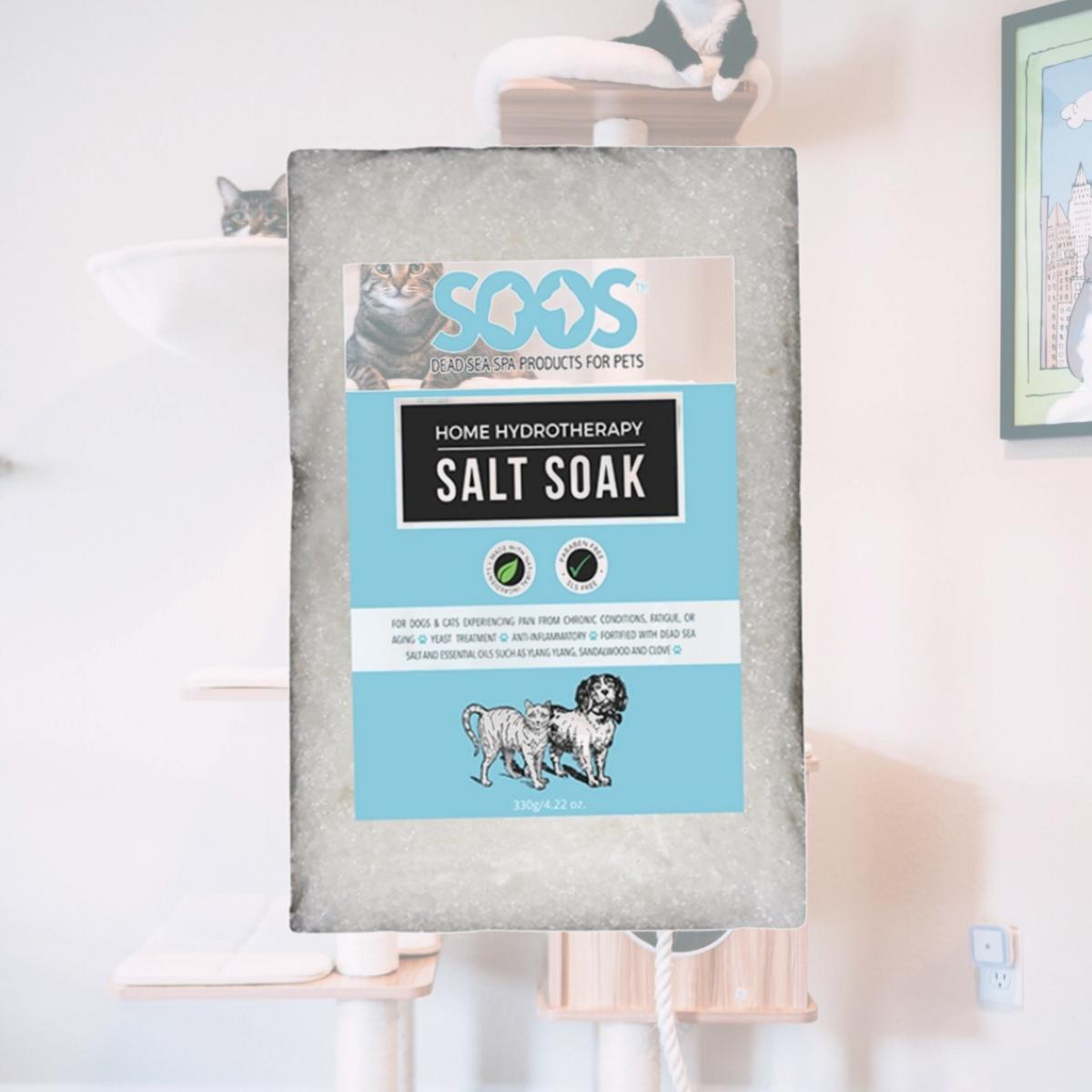 Picture of Soos PP125 Home Hydrotherapy Dead Sea Salt Soak for Dogs - 300 gm.