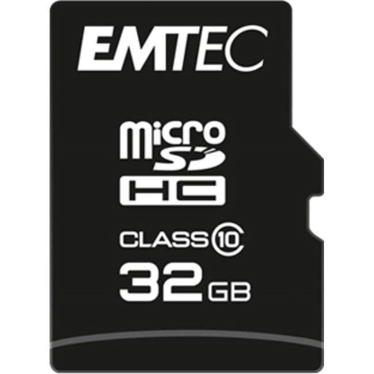 Picture of EMTEC ECMSDM32GHC10CG Micro-SDHC 32GB MicroSD Class 10 Memory Card