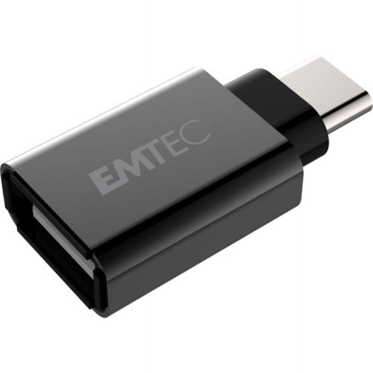 Picture of Emtec ECADAPT600C T600 USB 3.1 to Type-C 3.1 Adapter, Black