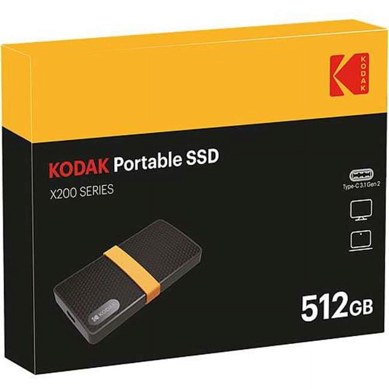 Picture of Kodak EKSSD512GX200K SSD X200 Type-C 512GB Solid State Drive