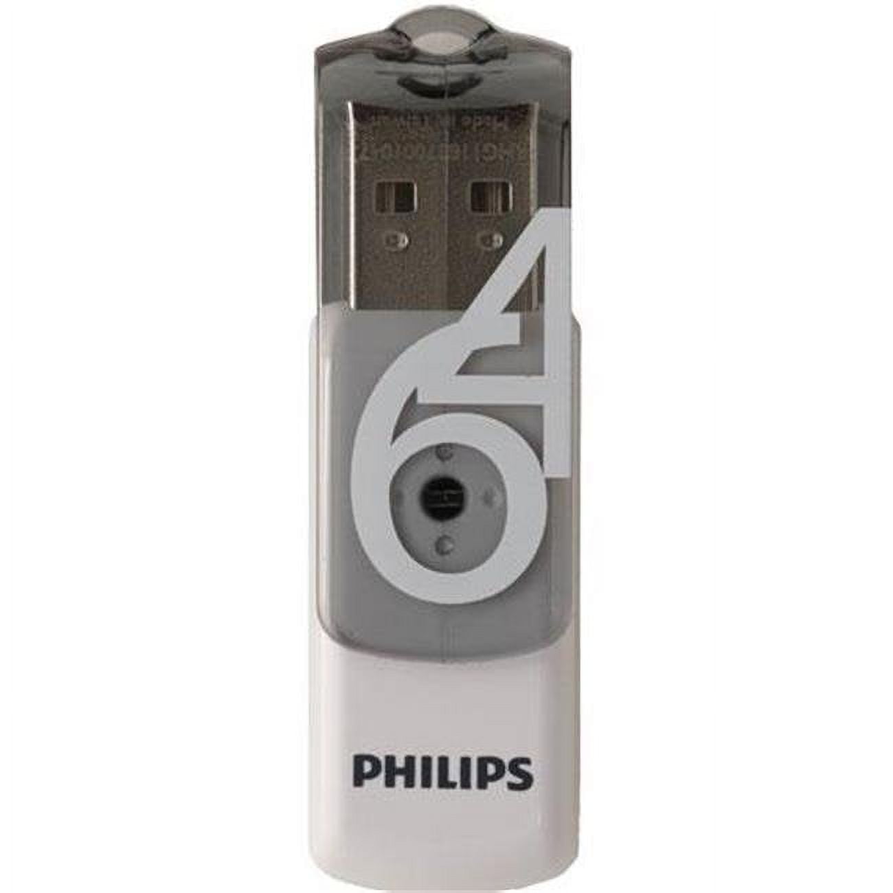 Picture of Philips PHMMD64GBVIVIDG 64GB USB 2.0 Vivid Edition Flash Drive - Grey