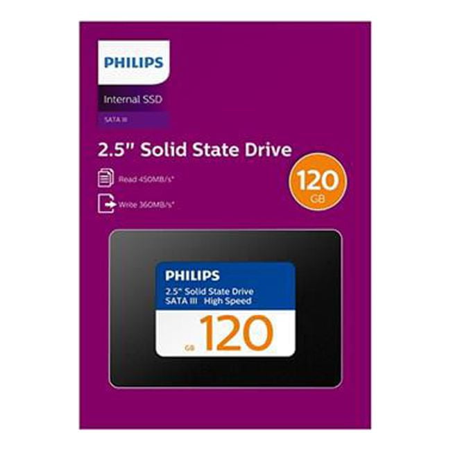 Picture of Philips PHSSDINT25120G01 2.5 in. Sata 120GB High Speed SSD