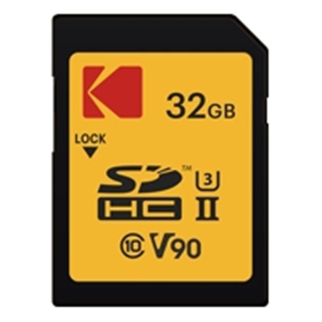 Picture of Kodak EKMSD32GUHS2V2K 32 GB UHS-II U3 V90 CL10 SD Memory Card