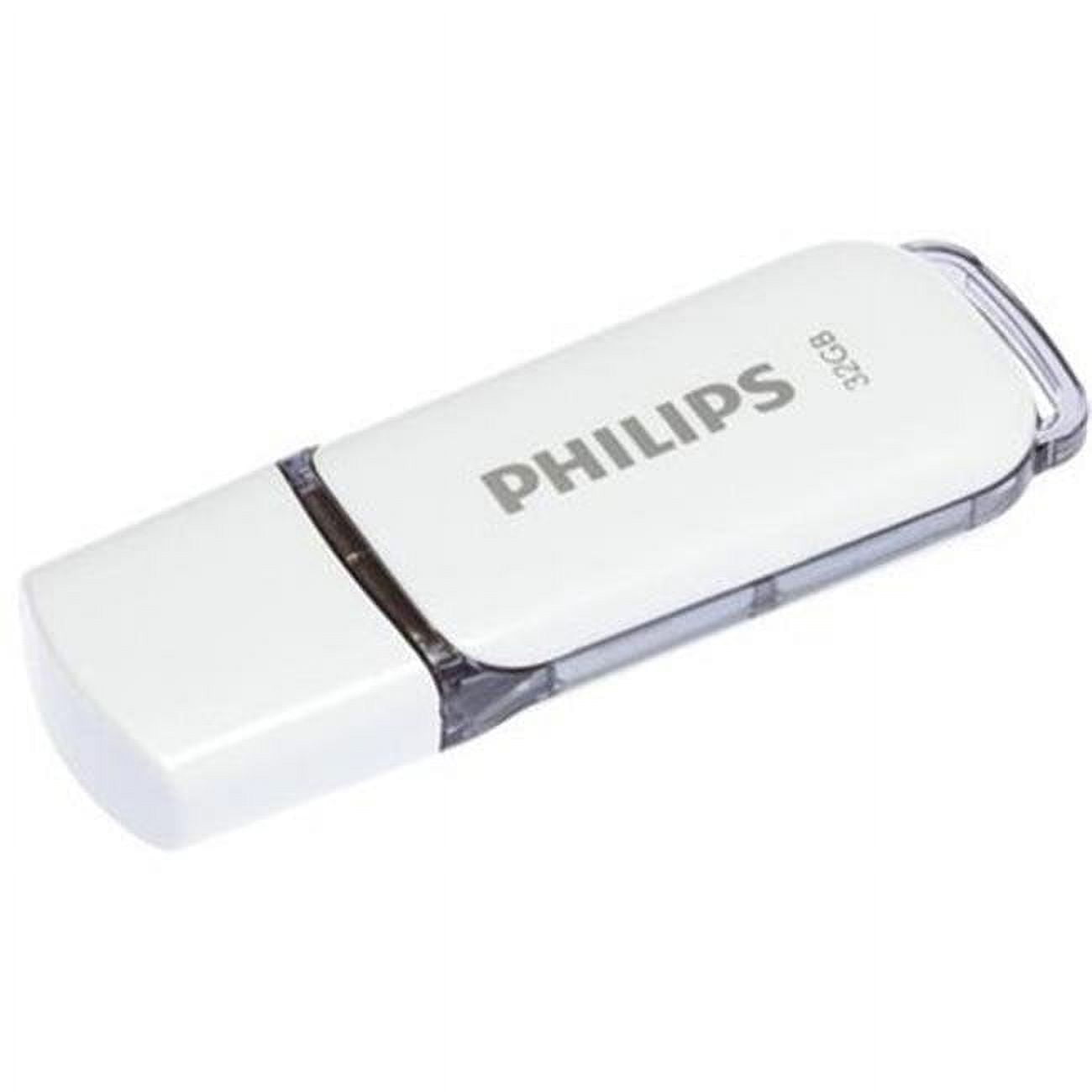 Picture of Philips PHMMD32GSNOWU2P3 USB2.0 Snow 32GB Flash Drive&#44; White & Grey - Pack of 3