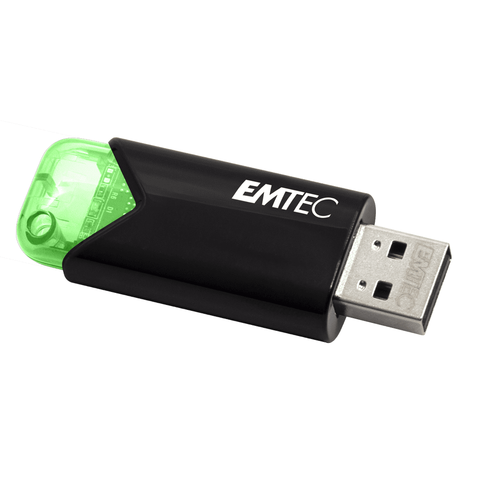 Picture of Emtec ECMMD64GB113 64GB 3.1 B113 Click Easy USB, Green