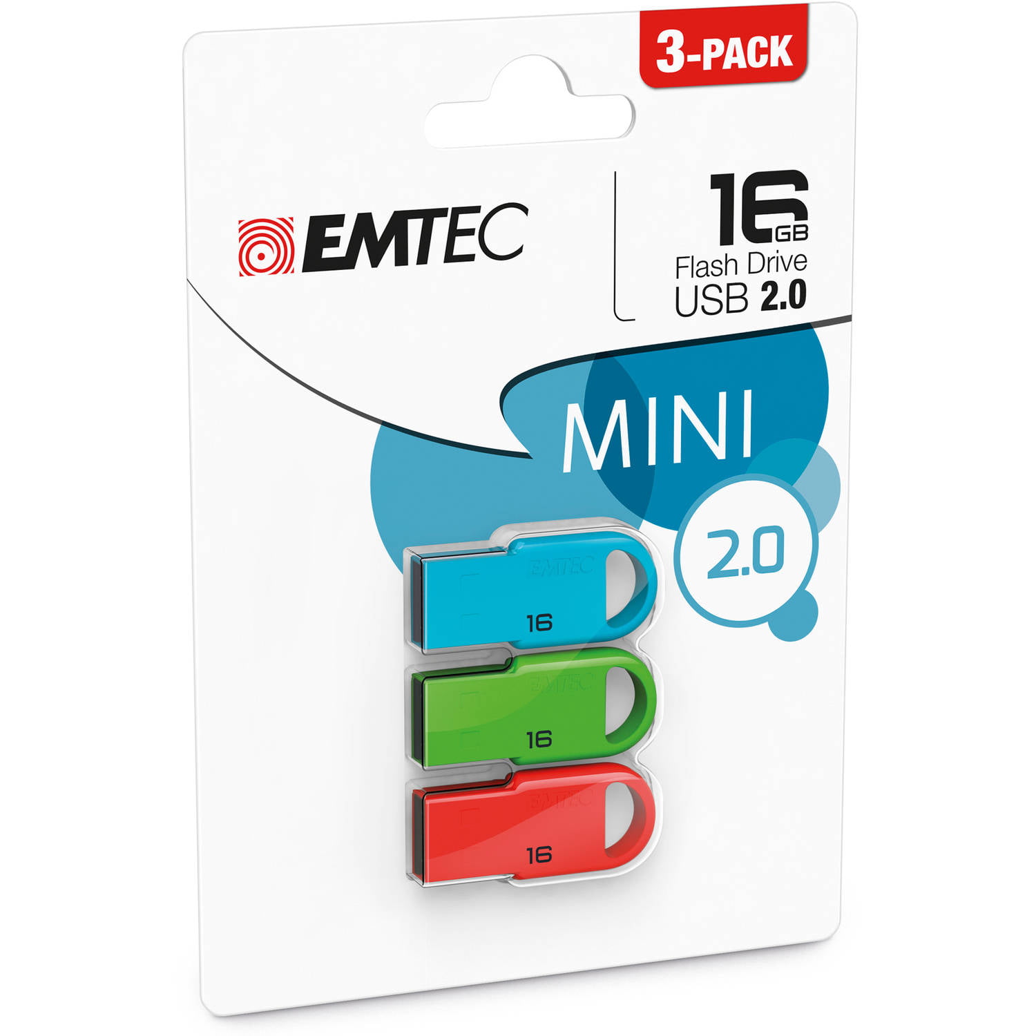 Picture of EMTEC ECMMD16GD252 Flash Drive - 16GB USB2.0 D252 Mini