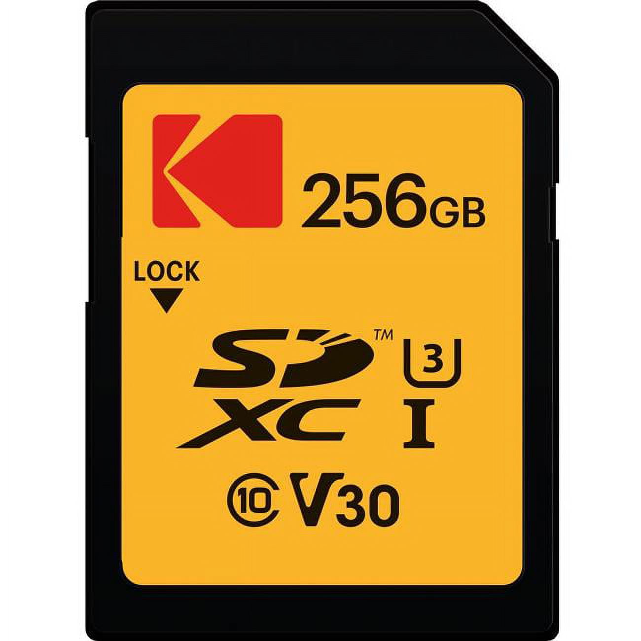 Picture of Kodak EKMSD256GXC10HPRK 256GB CL10 UHS-I U3 Ultra SD Ultra Memory Card