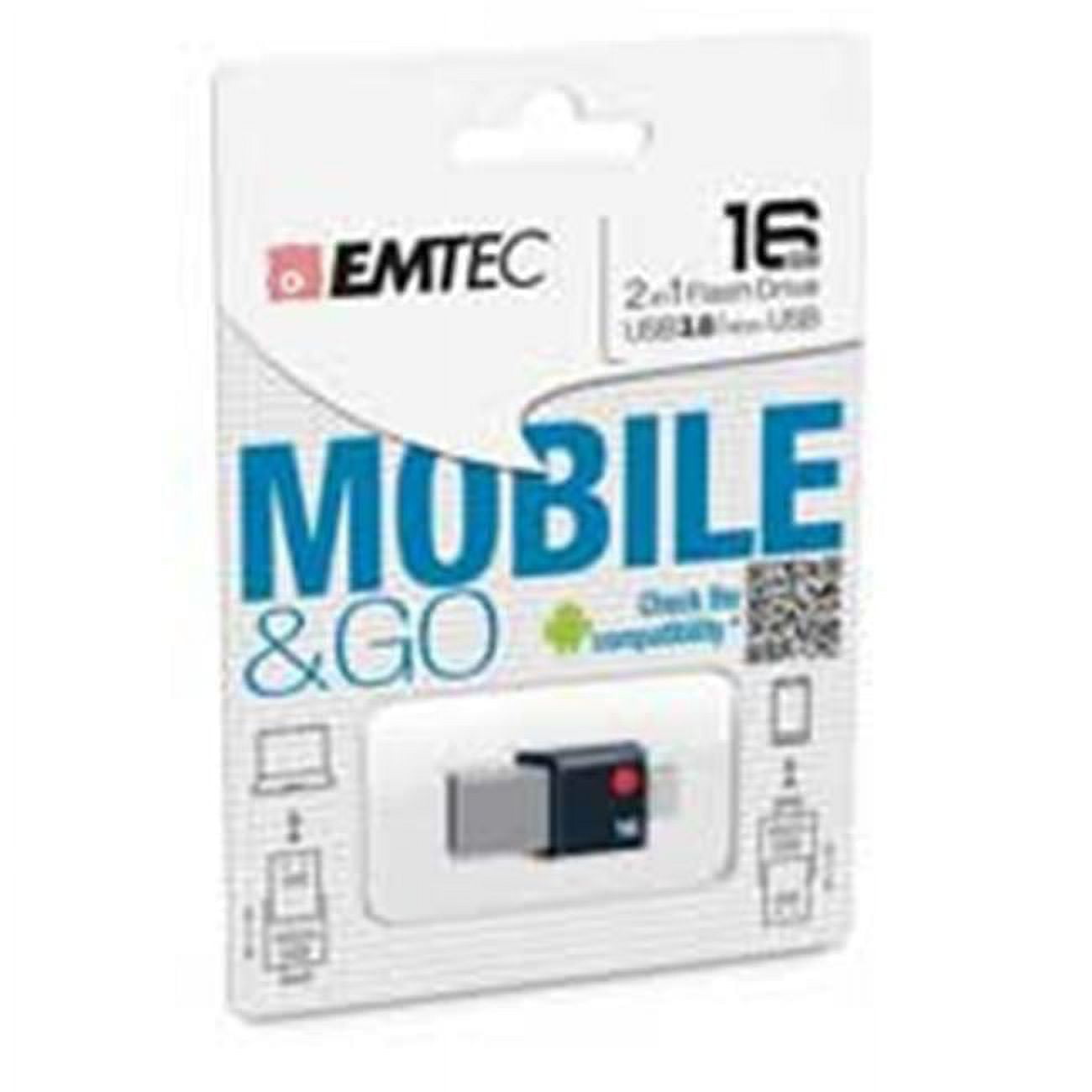 Picture of EMTEC ECMMD16GT203 Flash Drive - 16GB USB2.0 T200 OTG