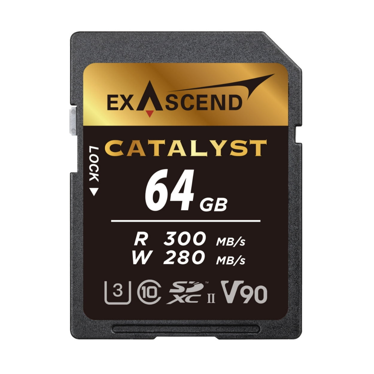 Picture of Exascend EX64GSDU2 64GB 3D TLC UHS-II SD Memory Card