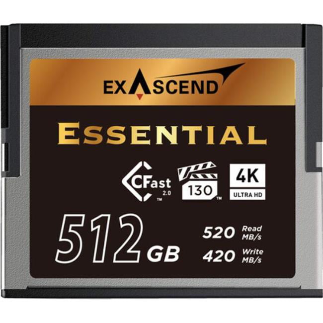Picture of Exascend EXSD3X512GB 512GB Essential CFast Memory Card