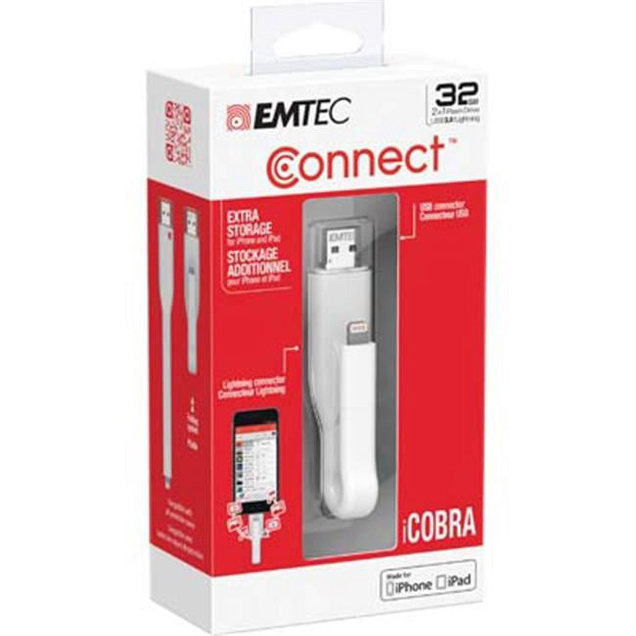 Picture of EMTEC ECMMD32GT503 Flash Drive - 32GB USB3 iCobra