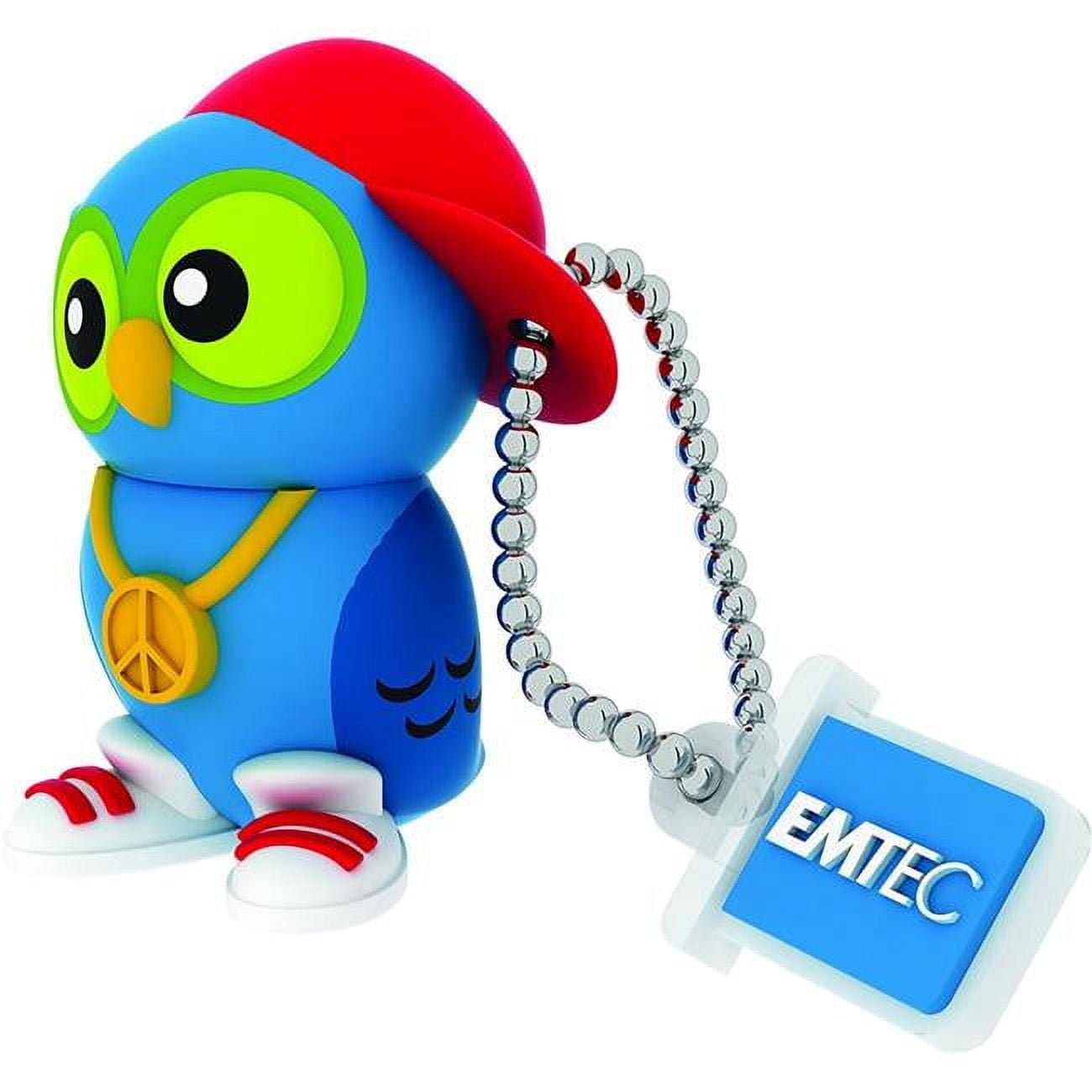 Picture of EMTEC ECMMD8GM341 Flash Drive - 8GB USB2.0 DJ Owl