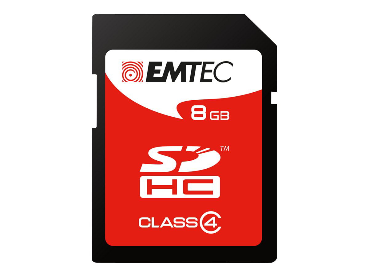 Picture of EMTEC ECMSD8GHC4 SDHC Memory Card - 8GB Class 4