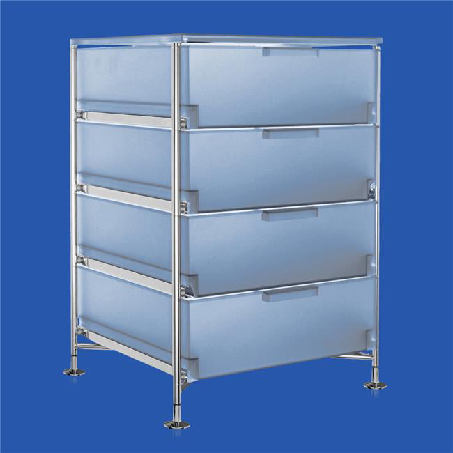 Picture of Dynalab 209464 Fixed Feet PMMA & SS Cabinet 4 Drawer