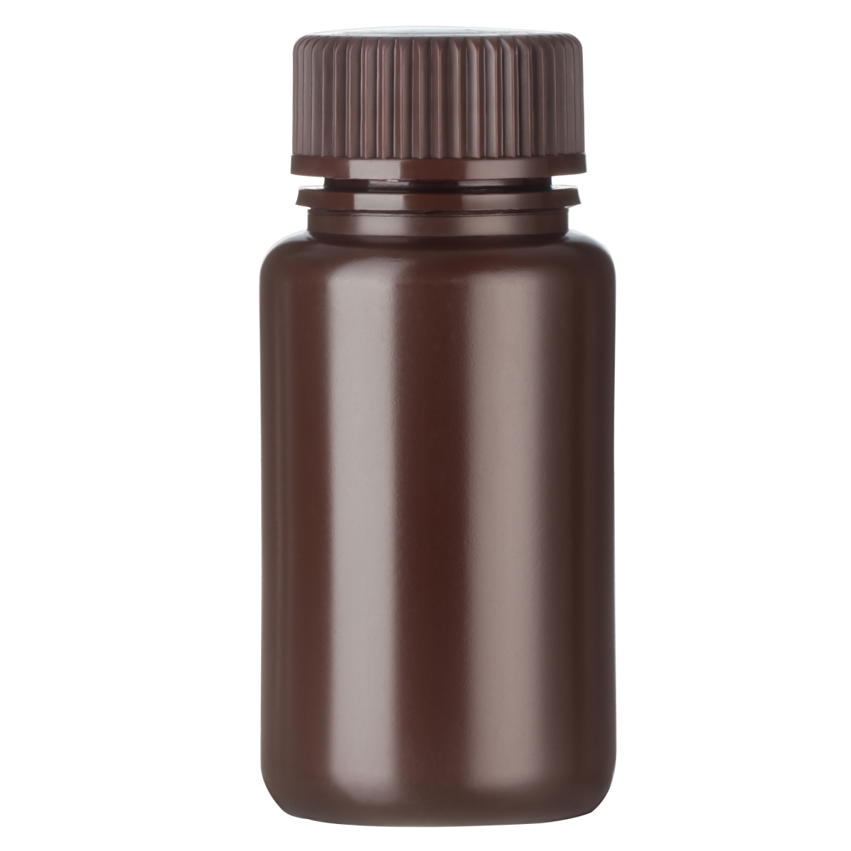 WMPB125A Bottle Packaging WM Amber HDPE 125ml