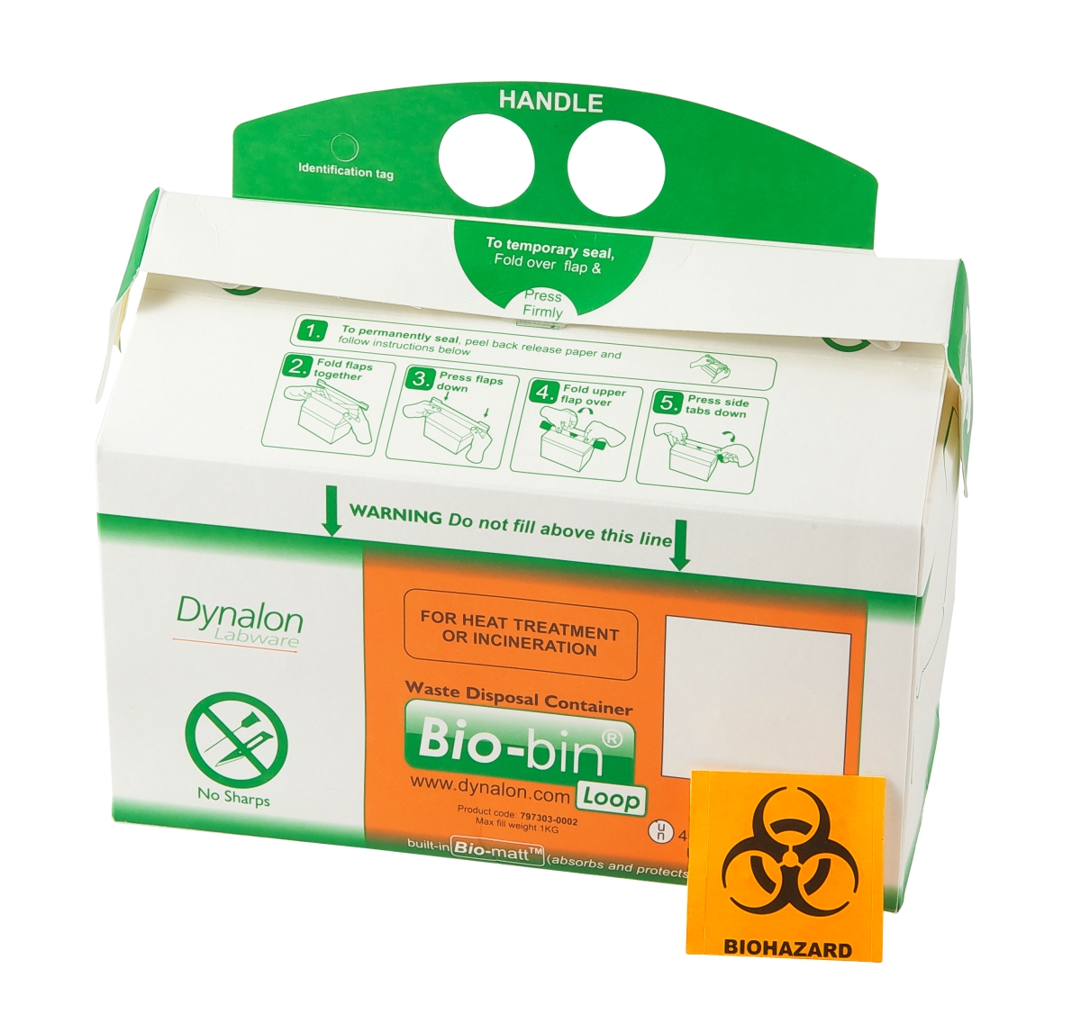 797303-0002 Bio-Bin Loop Model, 9x3x4.7' 2.5L CS/50