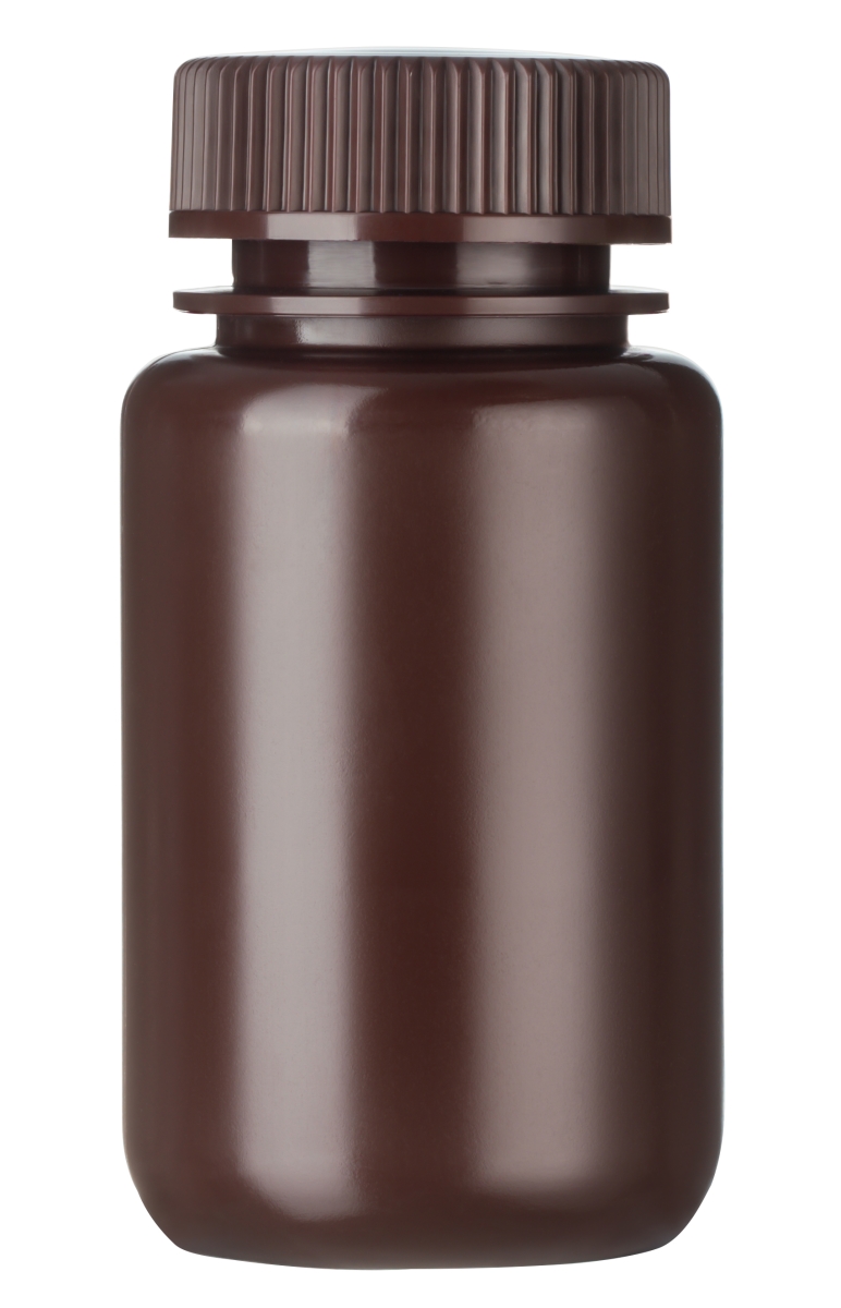 WMPB250A Bottle Packaging WM Amber HDPE 250ml