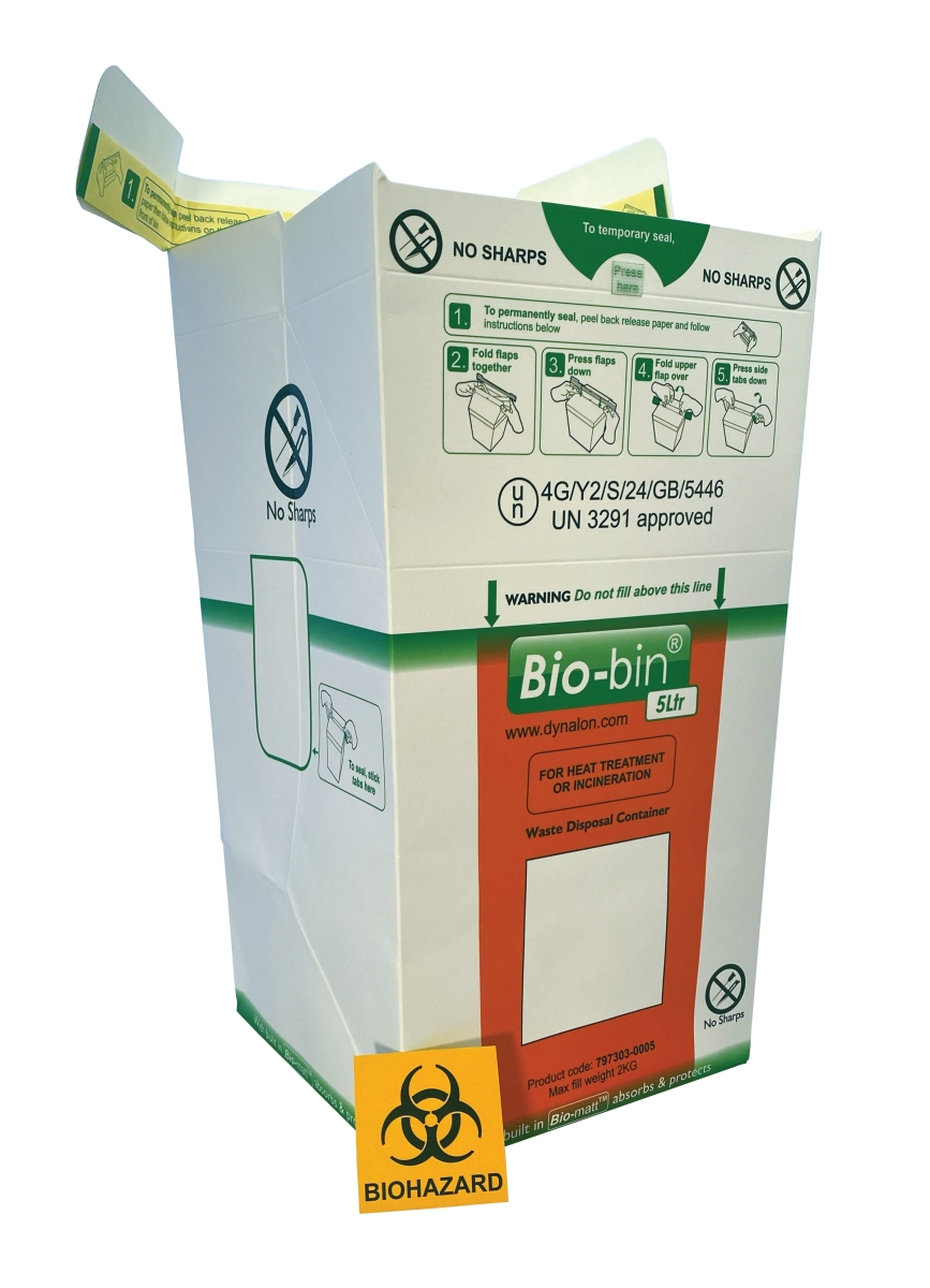 797303-0005 Bio-Bin Benchtop, 7x7x8.5' 5L CS/50