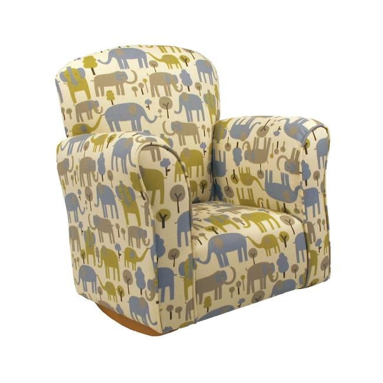 Picture of Brighton Home CR1000TT Trunk Tales Cotton Print Toddler Rocker Chair