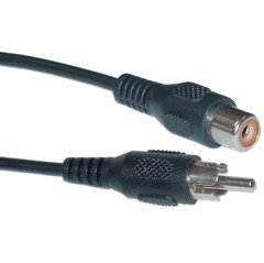 Picture of CableWholesale 10R1-01225 RCA Audio  Video Extension Cable  RCA Male to RCA Female  25 foot