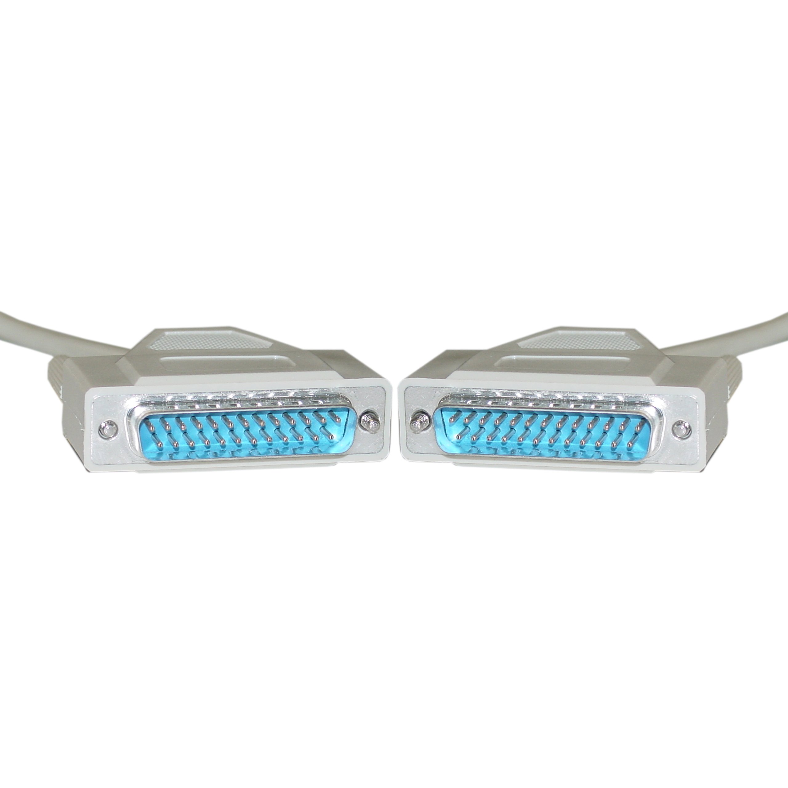 Serial Cable  DB25 Male  RS-232  UL rated  1:1  25 foot