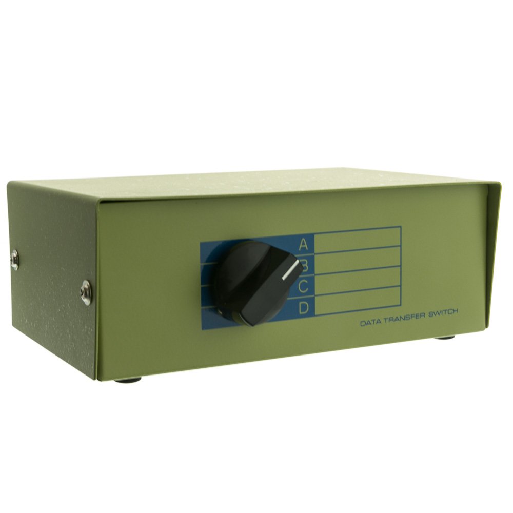 CableWholesale 40R1-01604 ABCD 4 Way Switch Box  RJ12 Female
