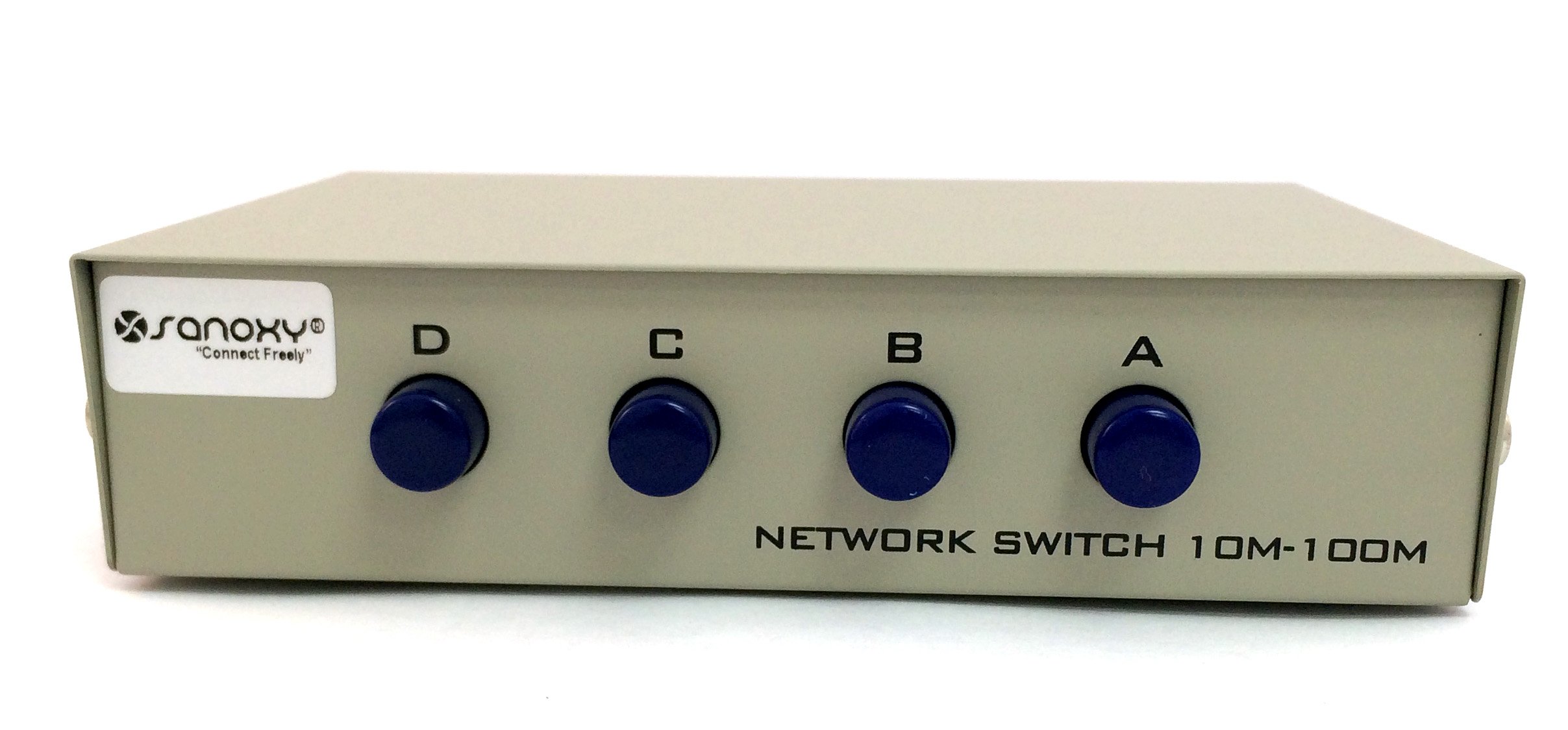 CableWholesale 40R2-01604 ABCD 4 Way Switch Box  RJ45 Female