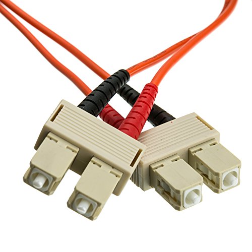 CableWholesale SCSC-11101 Fiber Optic Cable  SC  SC  Multimode  Duplex  62.5-125  1 meter (3.3 foot)