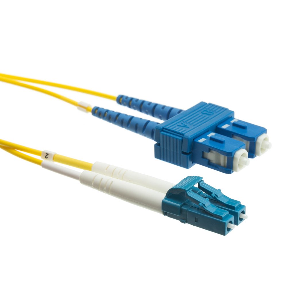 CableWholesale LCSC-01210 Fiber Optic Cable  LC  SC  Singlemode  Duplex  9-125  10 meter (33 foot)